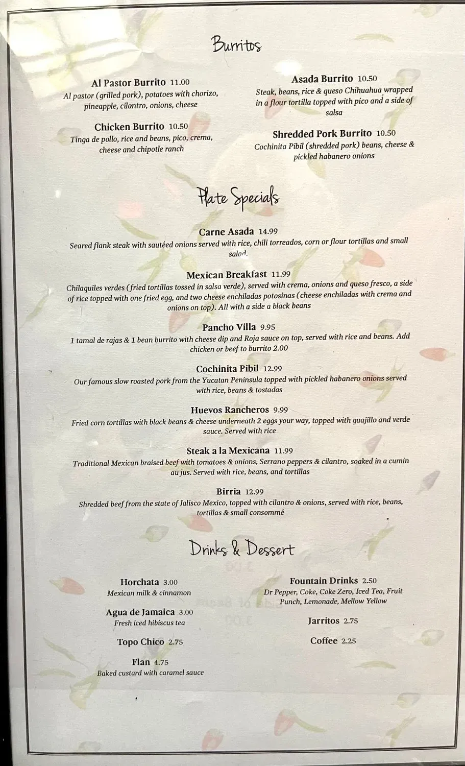 Menu 1