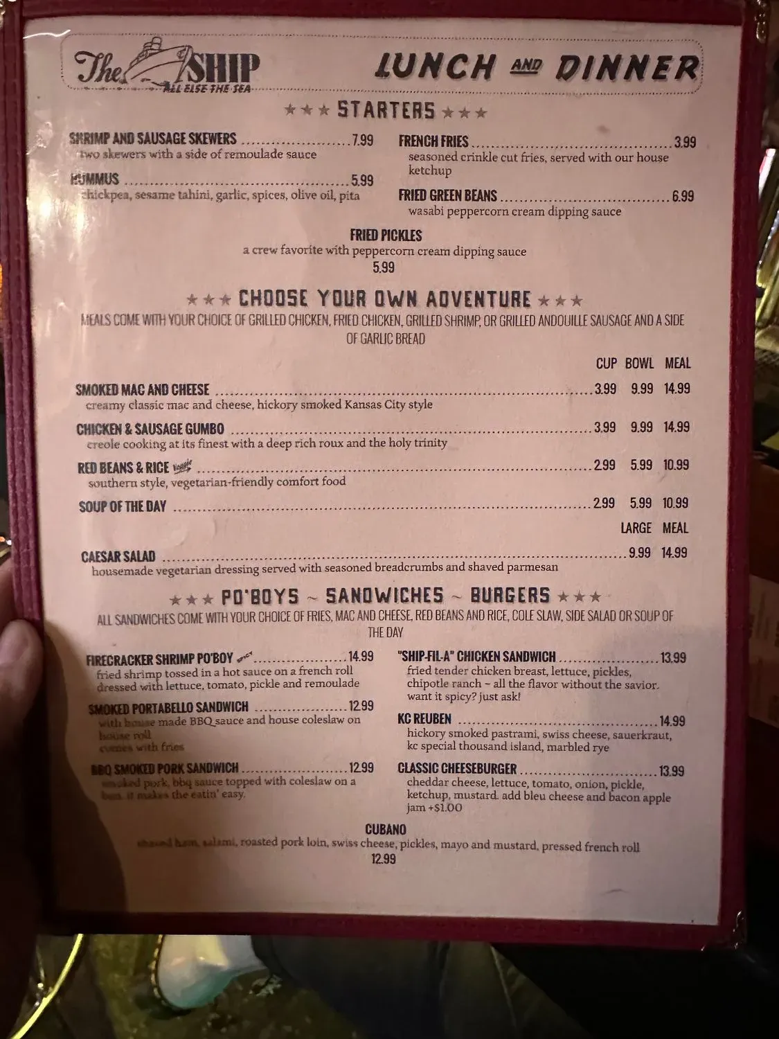 Menu 4