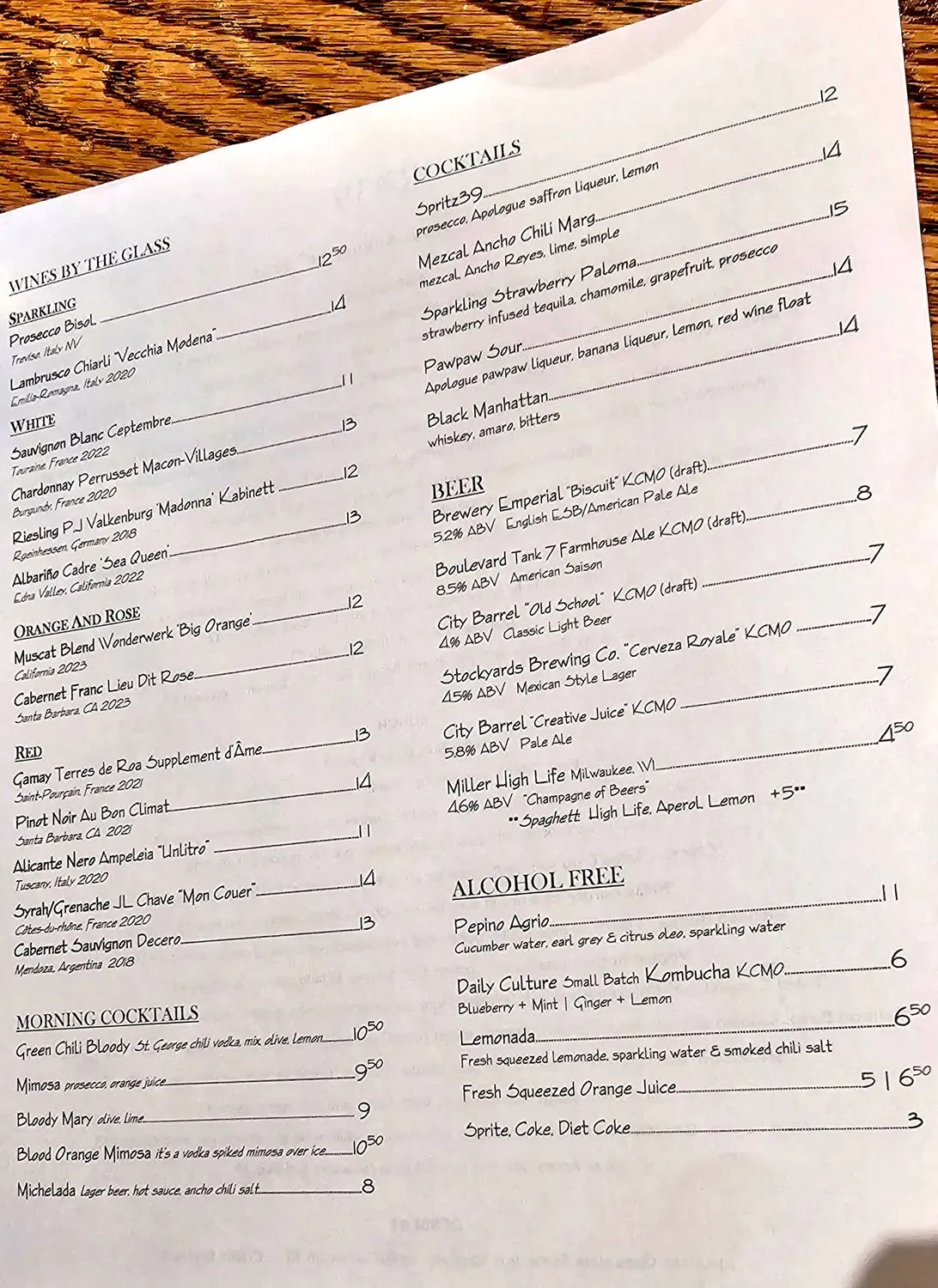 Menu 6