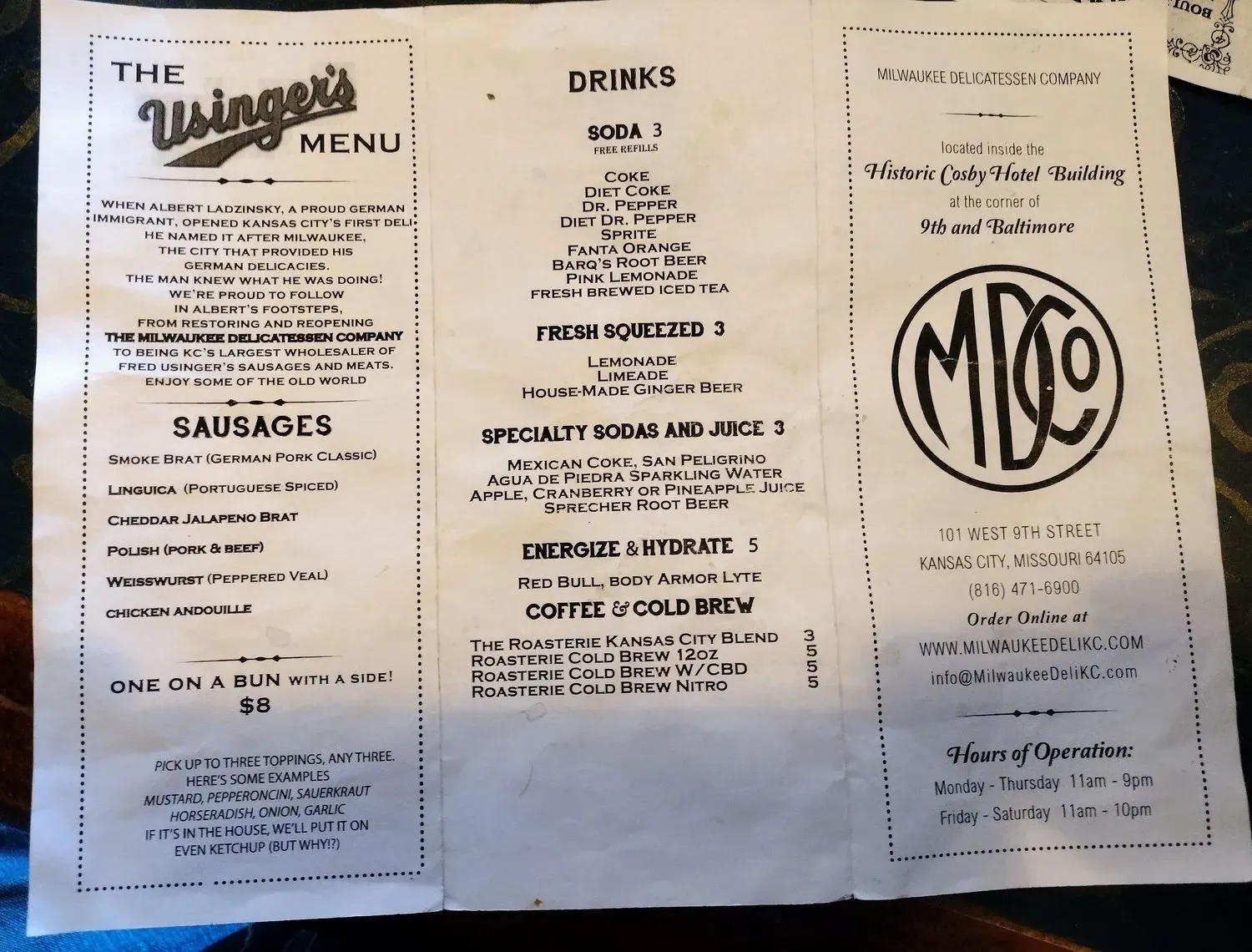 Menu 5