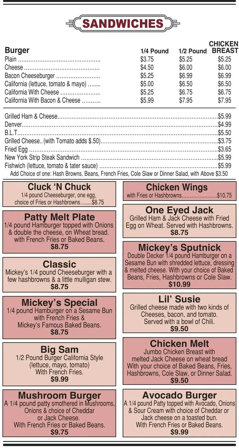 Menu 1