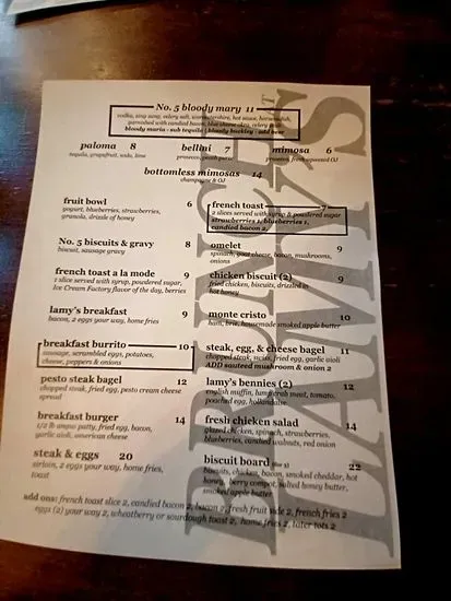 Menu 5