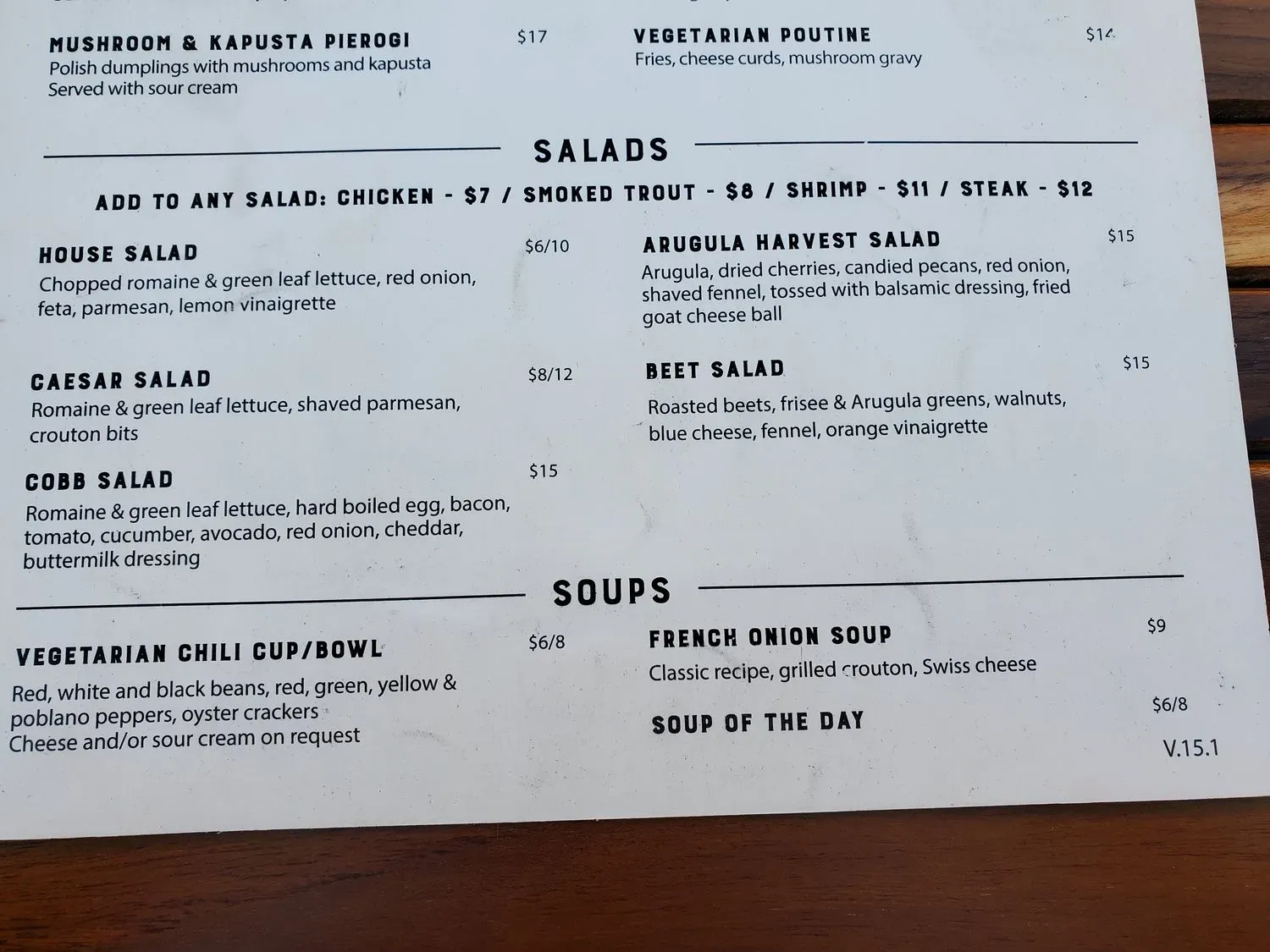 Menu 5