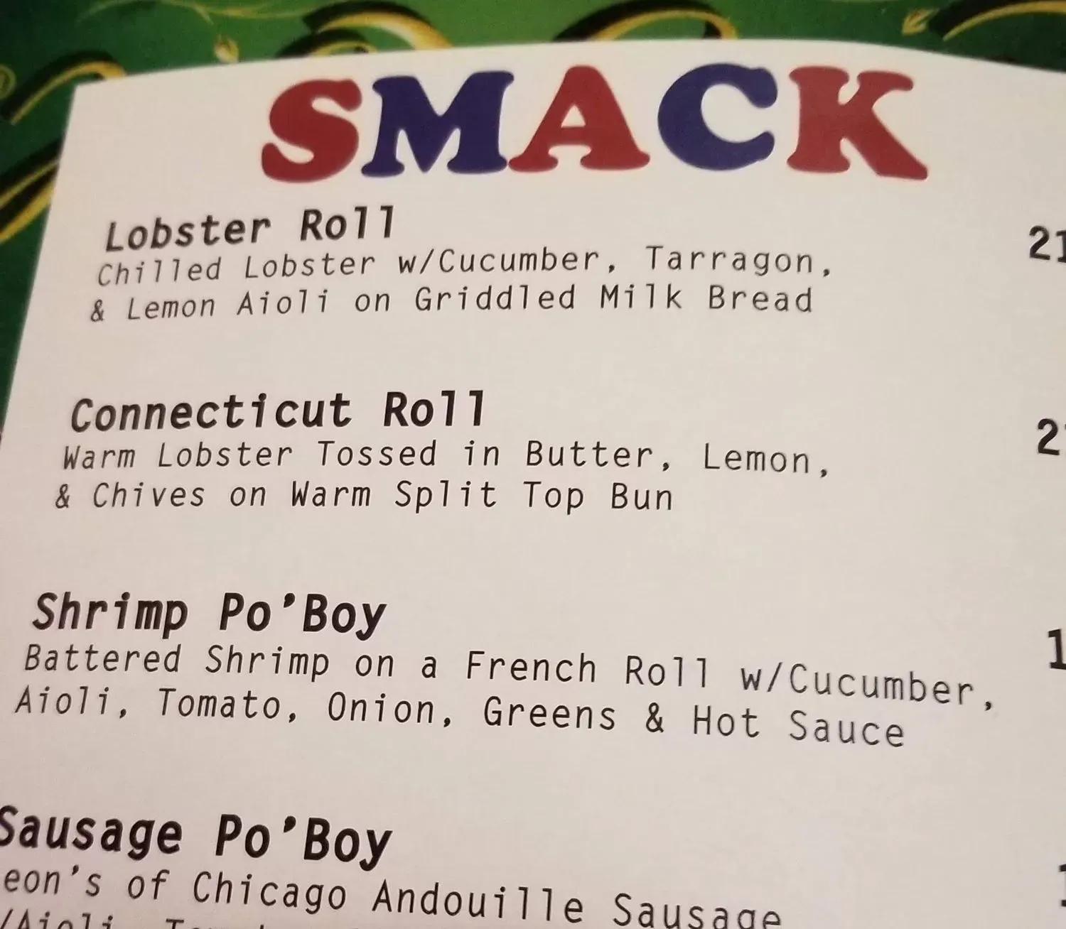 Menu 3