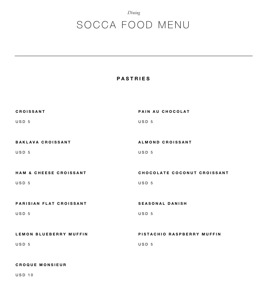 Menu 5