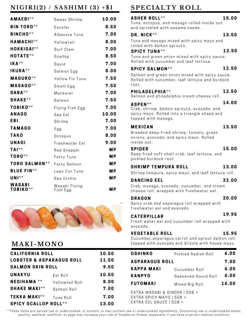 Menu 5