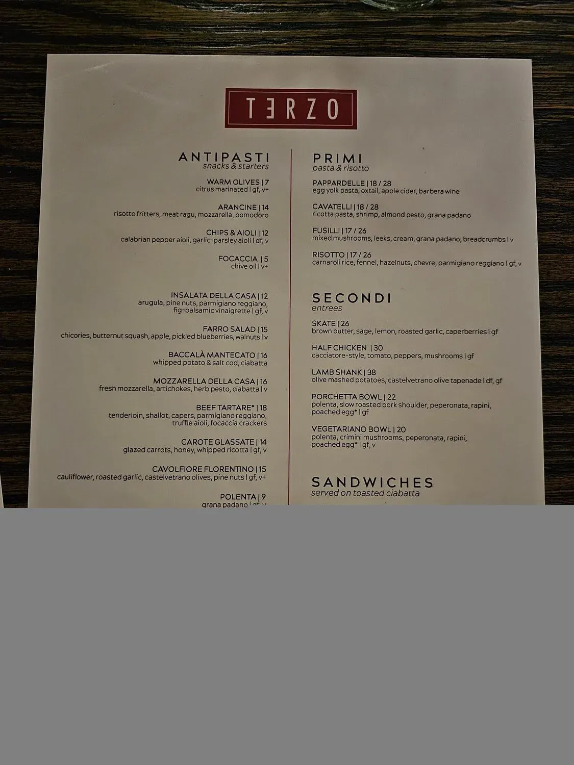 Menu 2