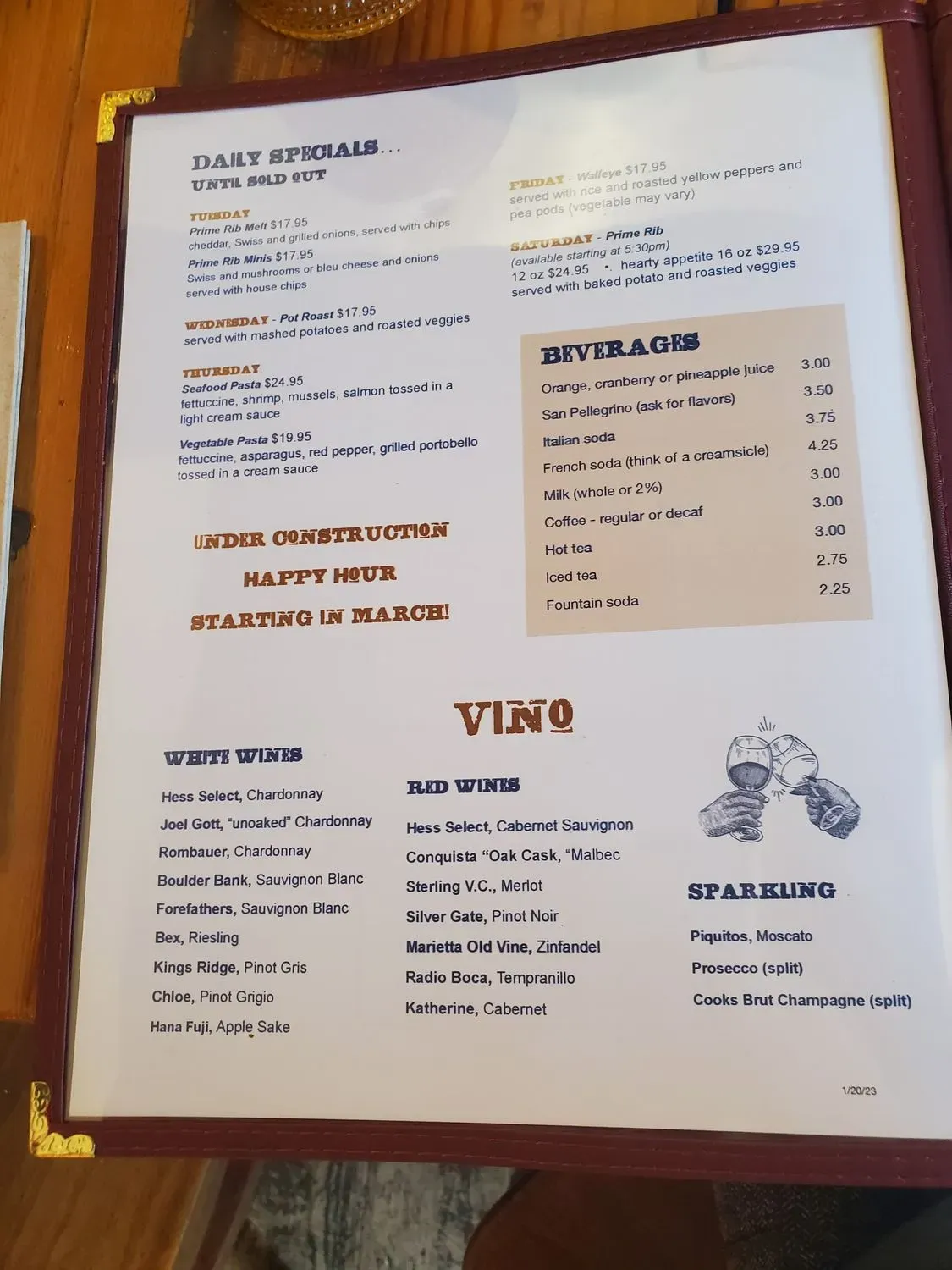 Menu 1