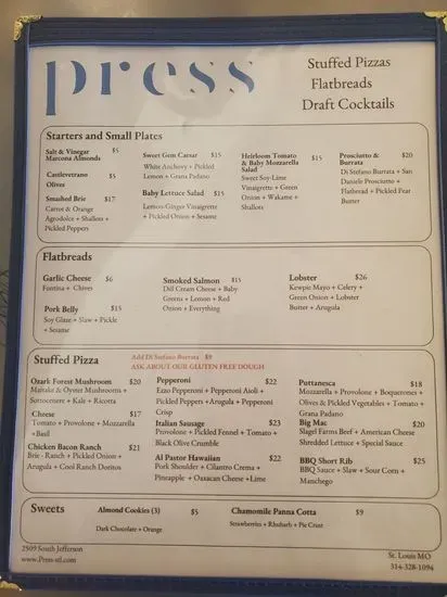 Menu 1