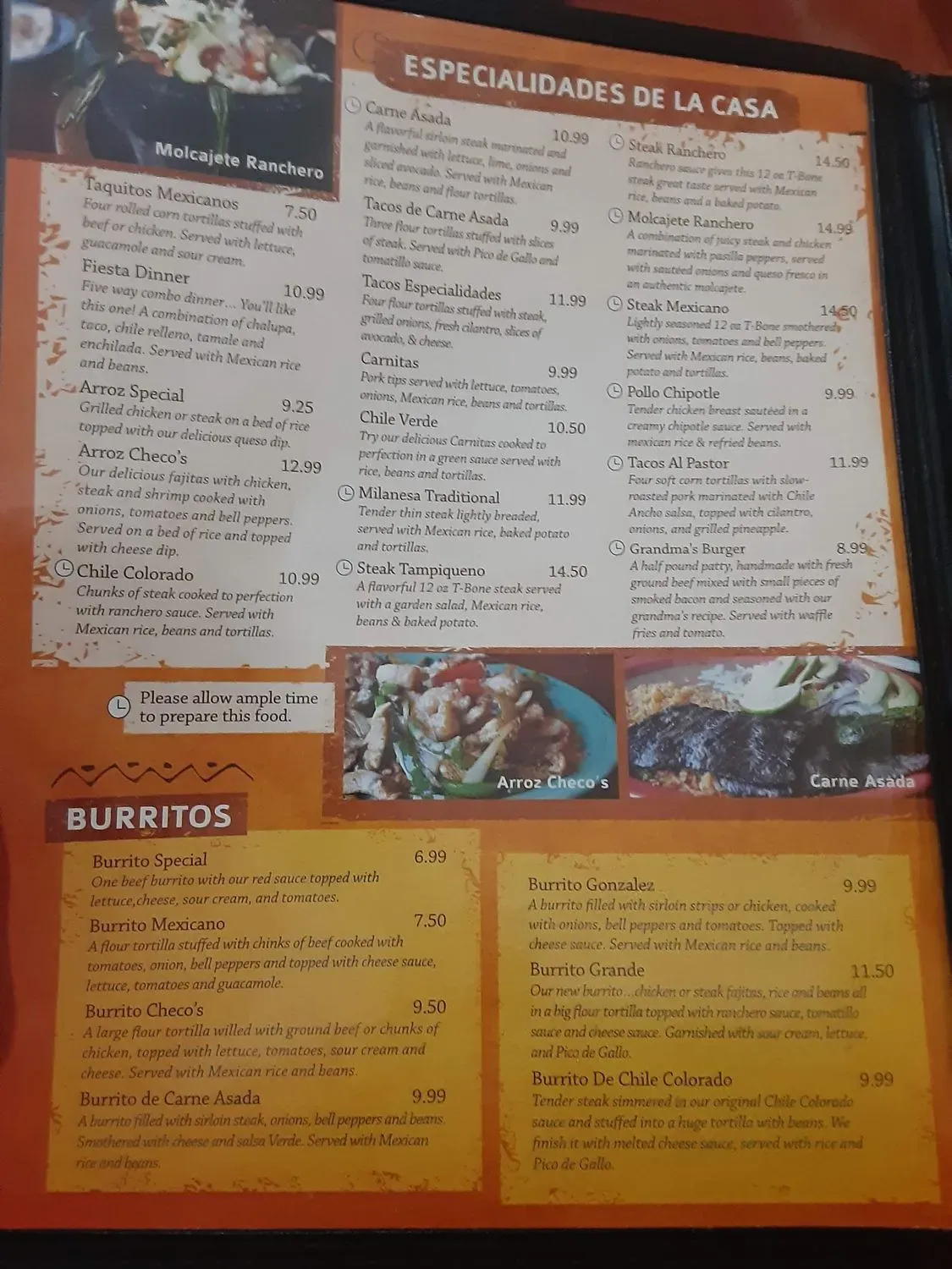 Checo's Mexican Restaurant-Ironton Menu - Updated October 2025
