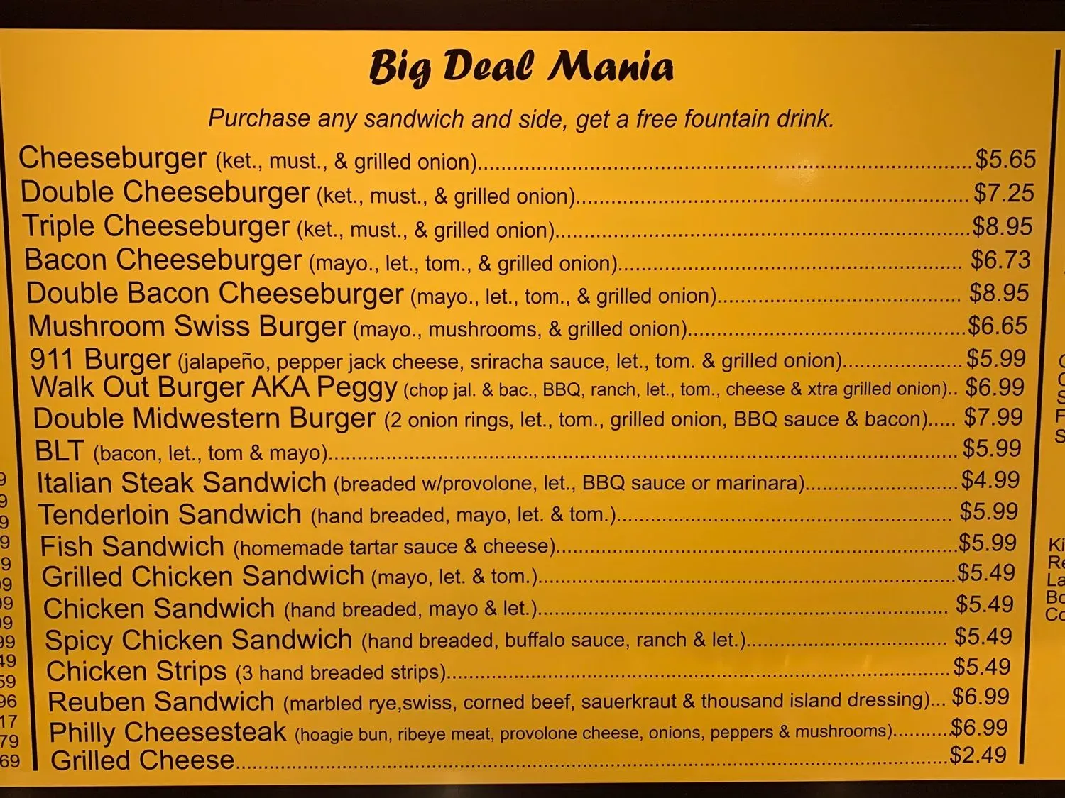 Menu 5