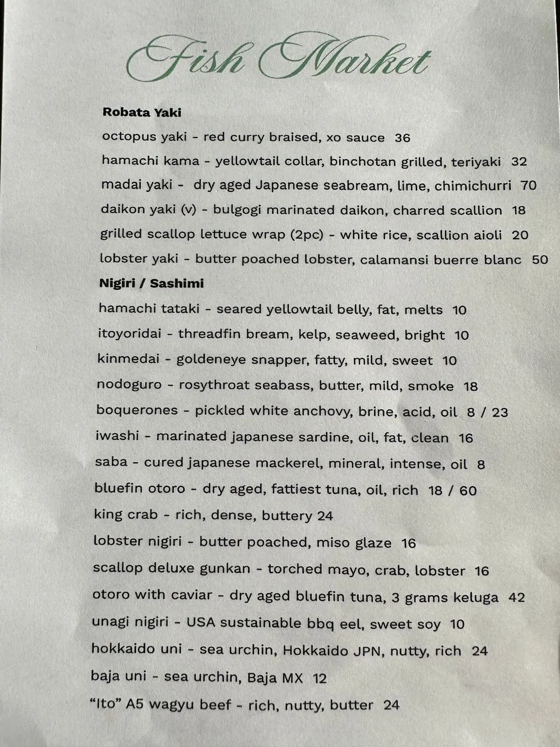 Menu 5