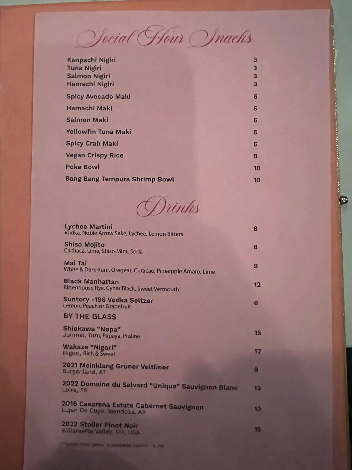 Menu 6