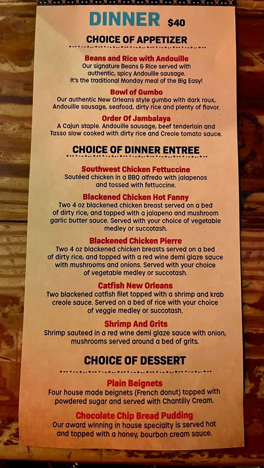 Menu 2