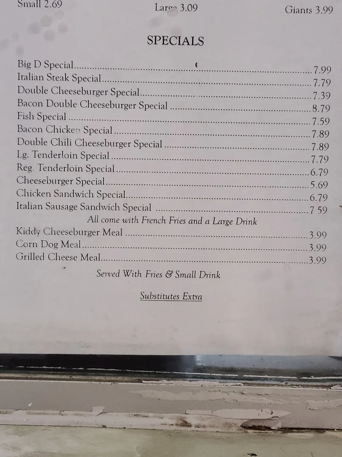 Menu 3