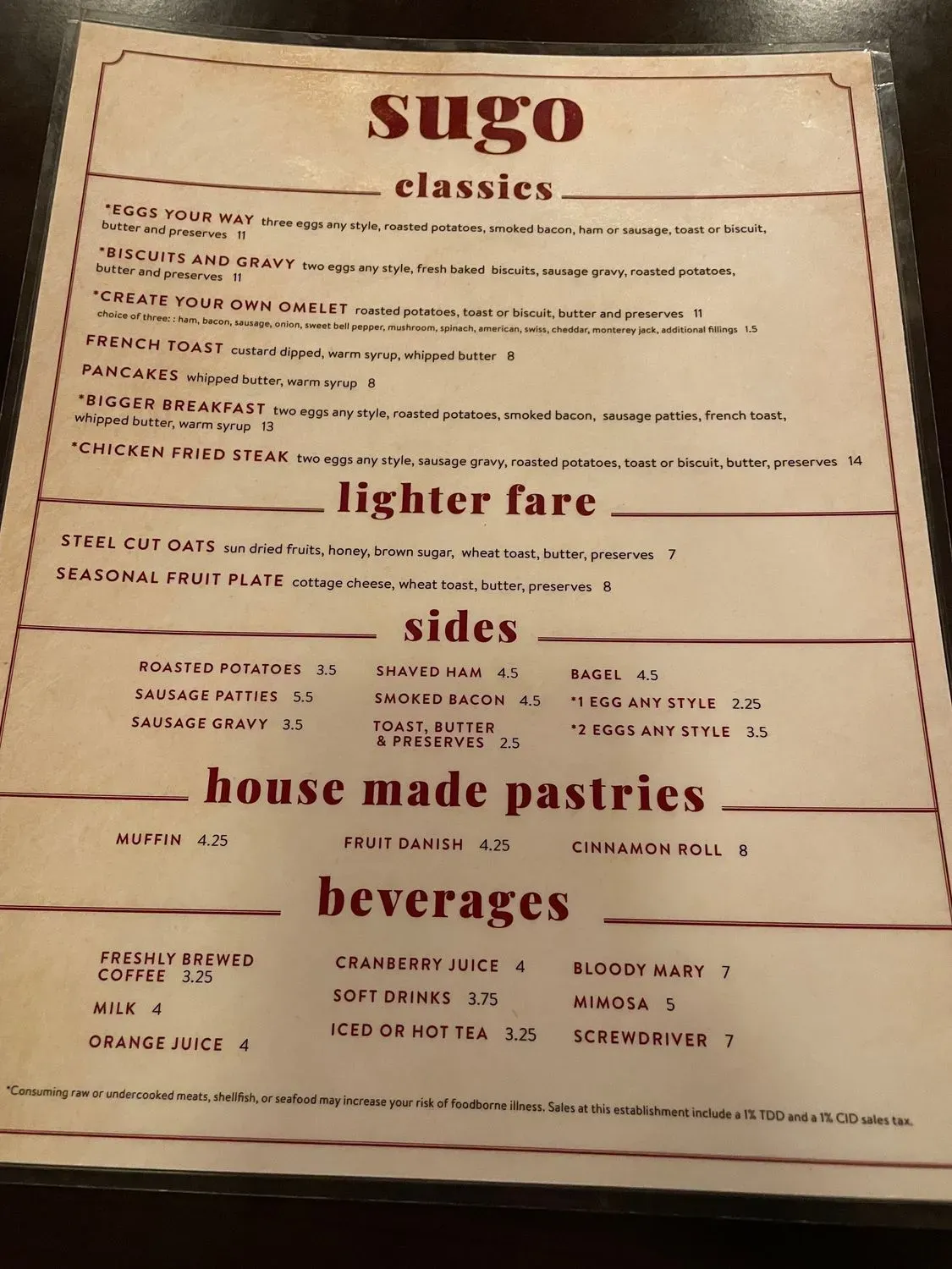 Menu 2