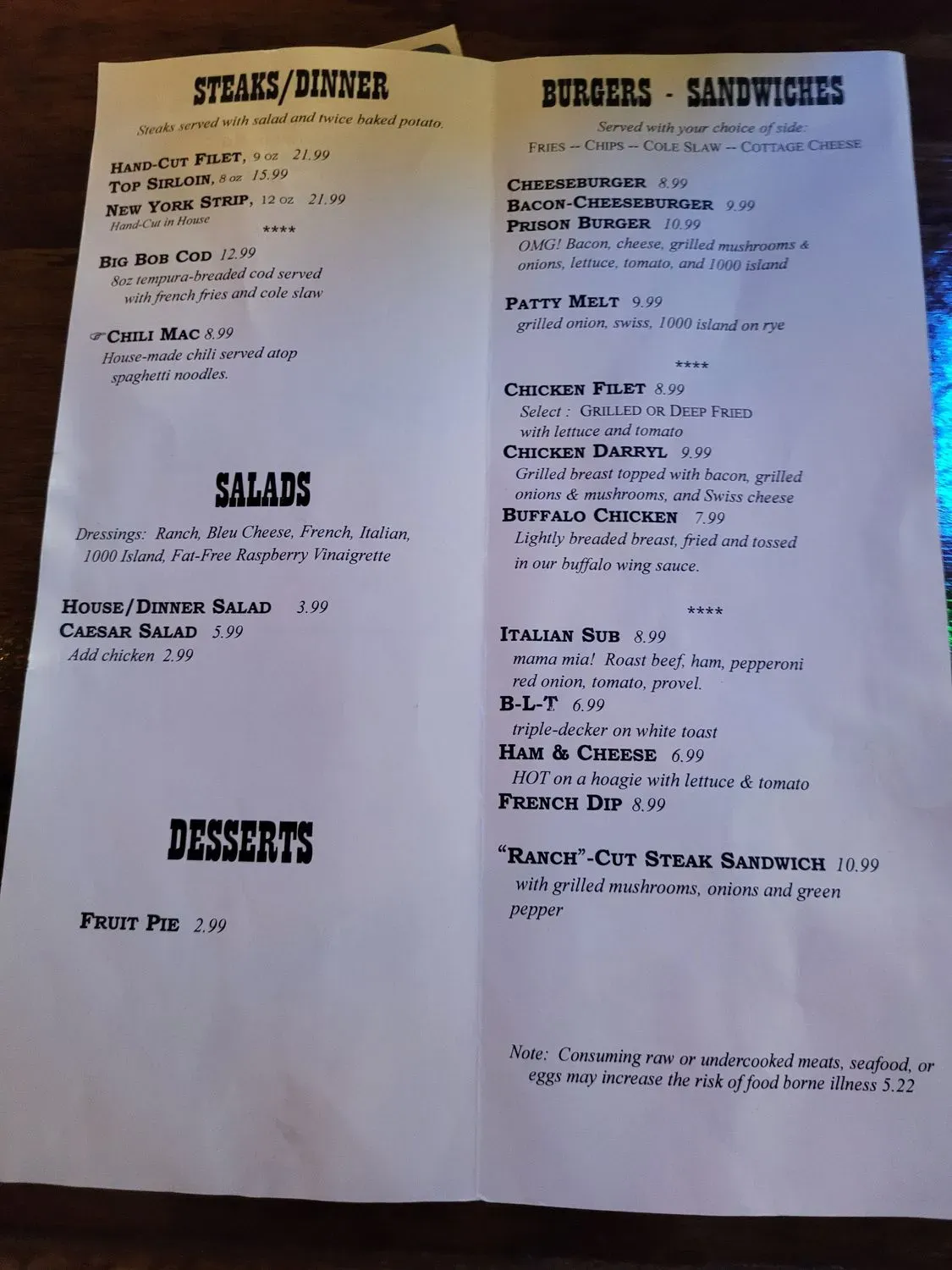 Menu 1