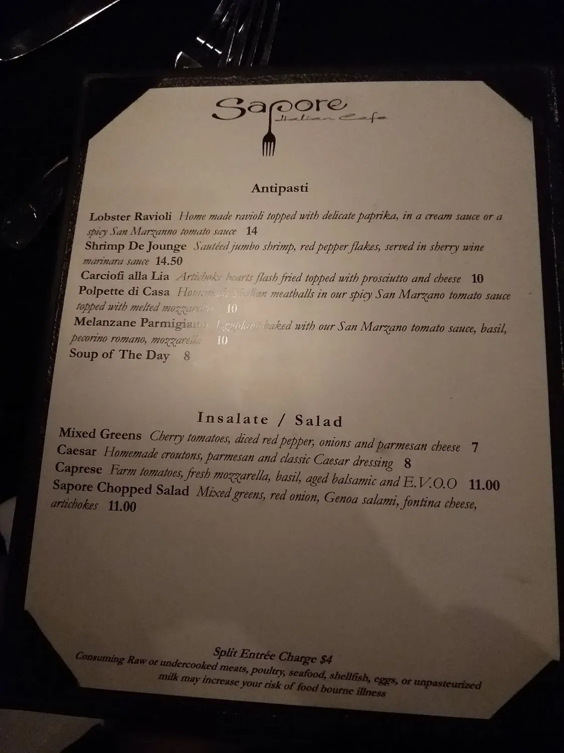 Menu 1