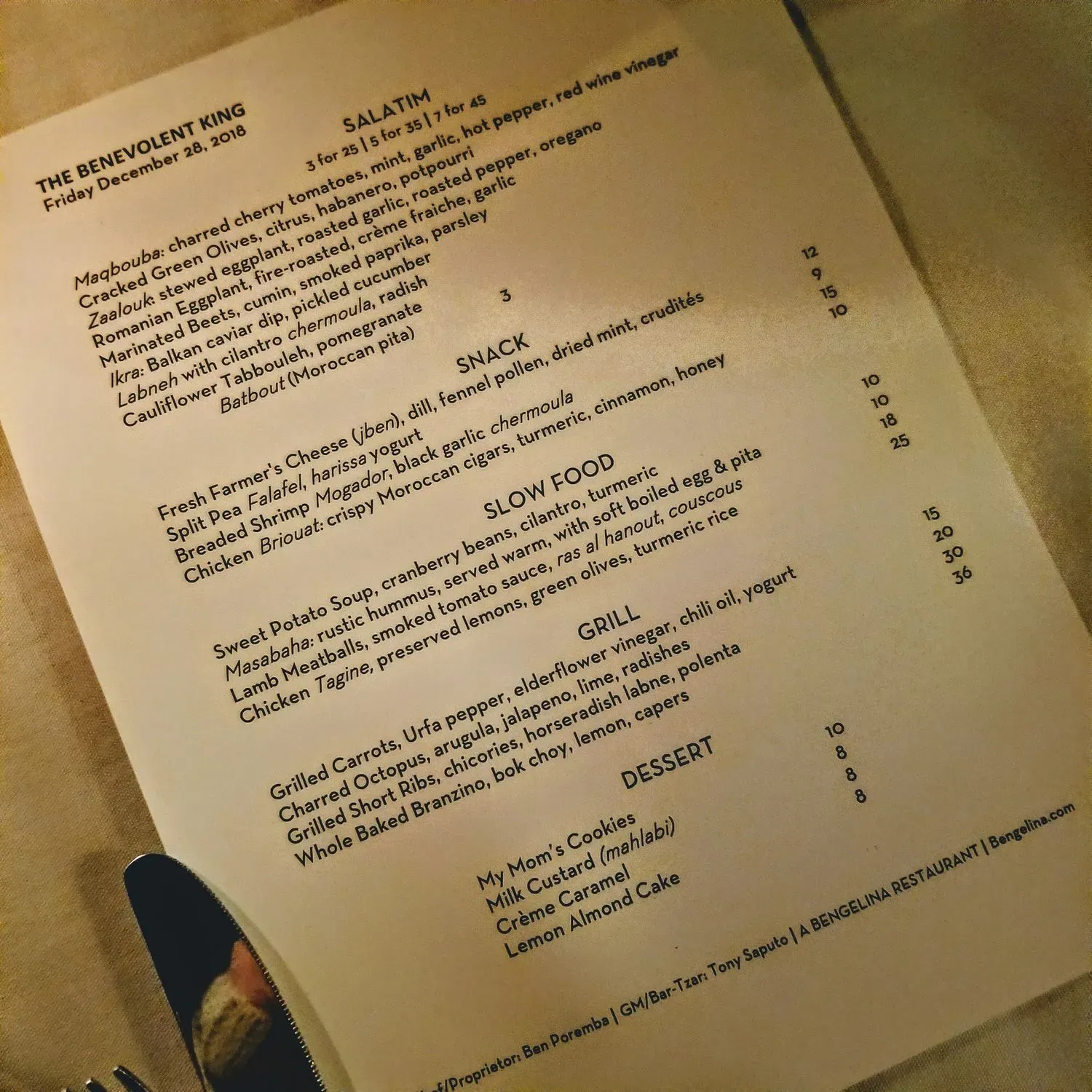 Menu 4