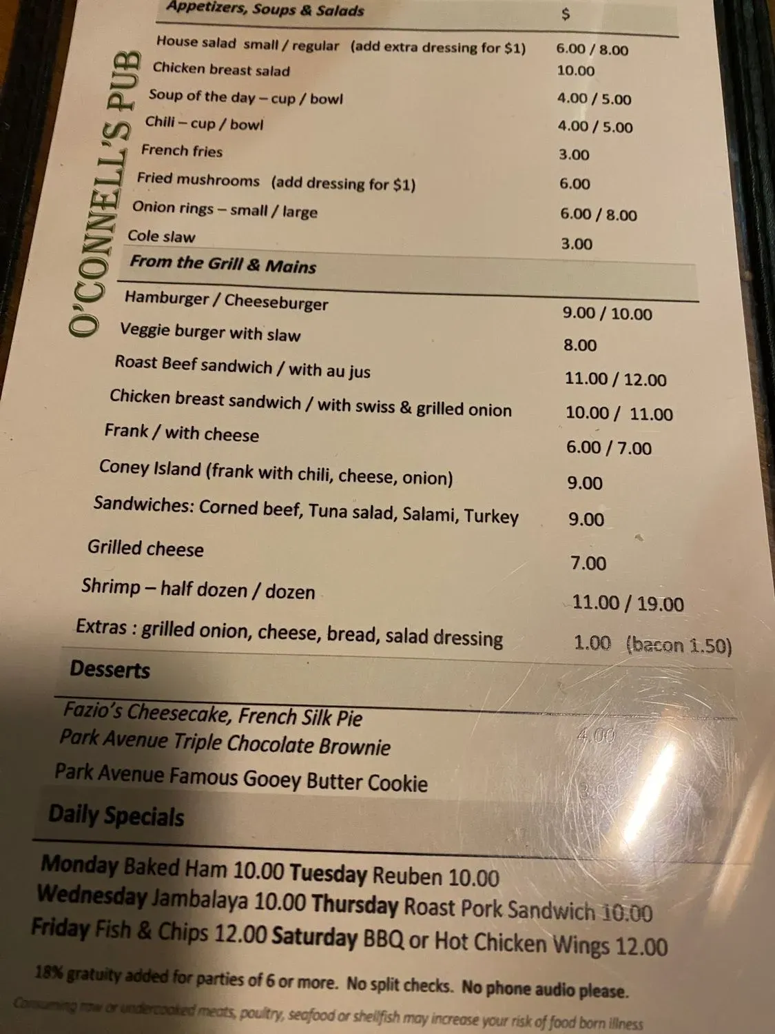 Menu 6