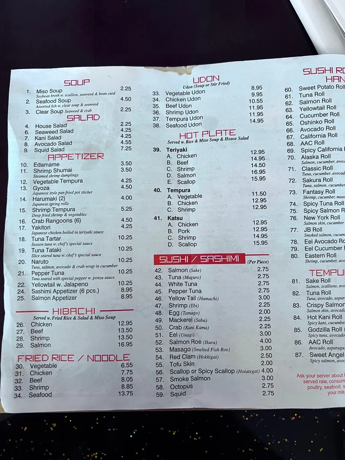 Menu 2