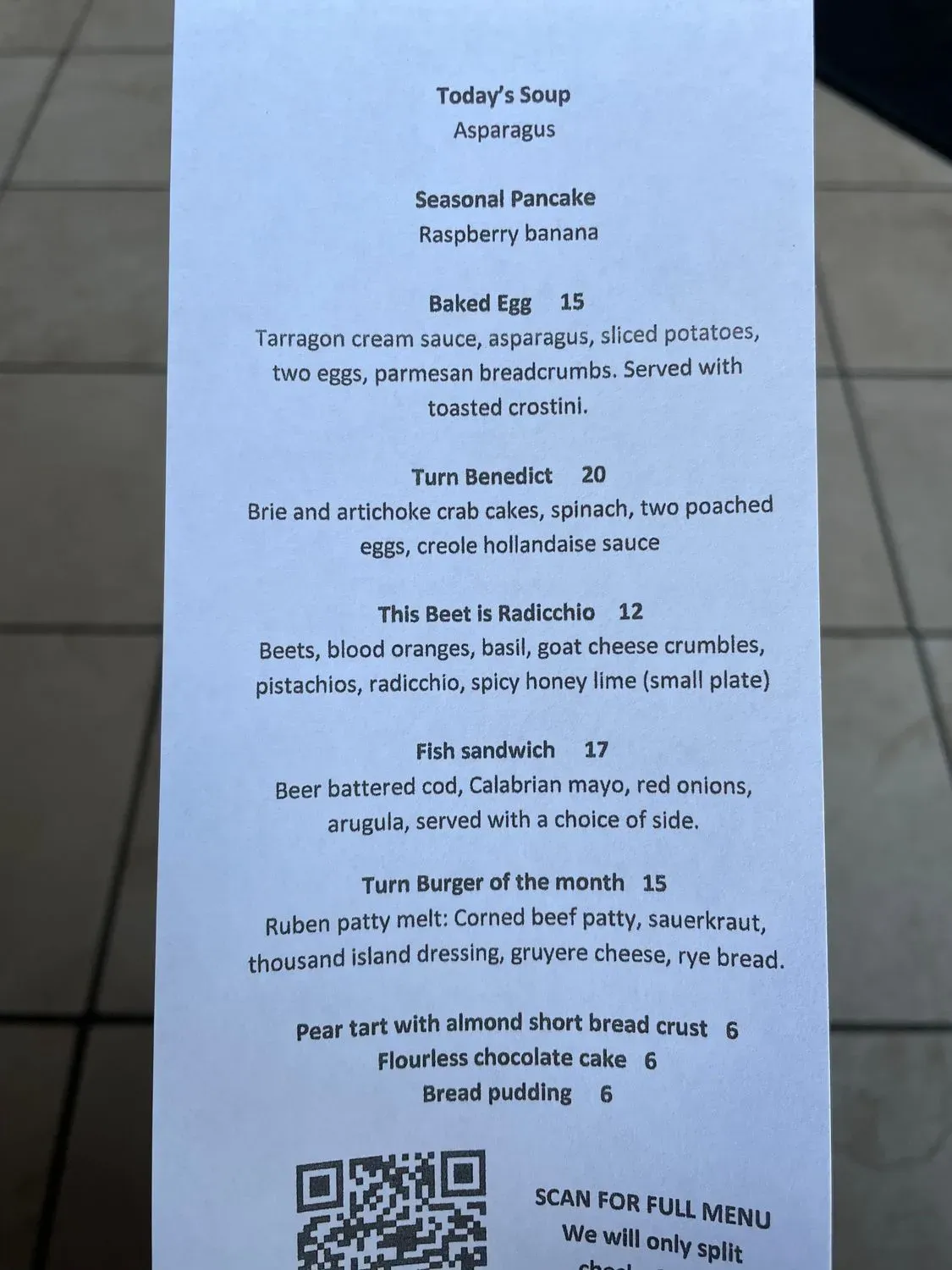 Menu 5