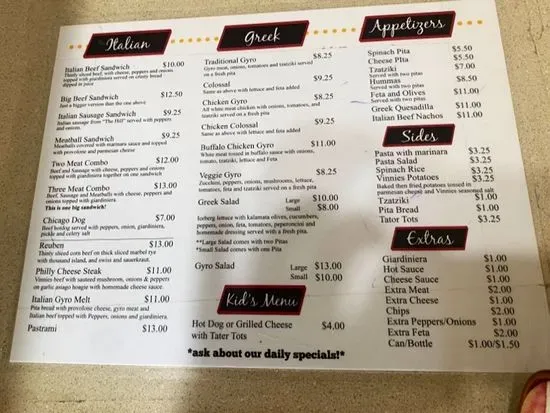 Menu 1