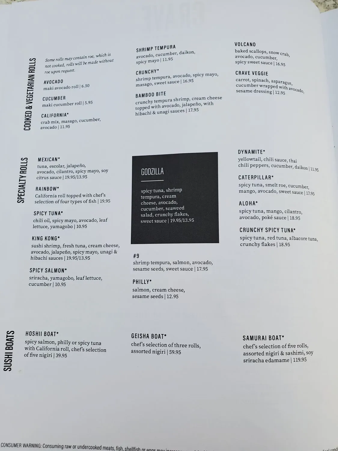 Menu 5