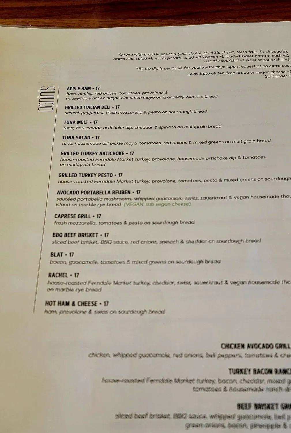 Jules' Bistro Menu - Updated October 2025
