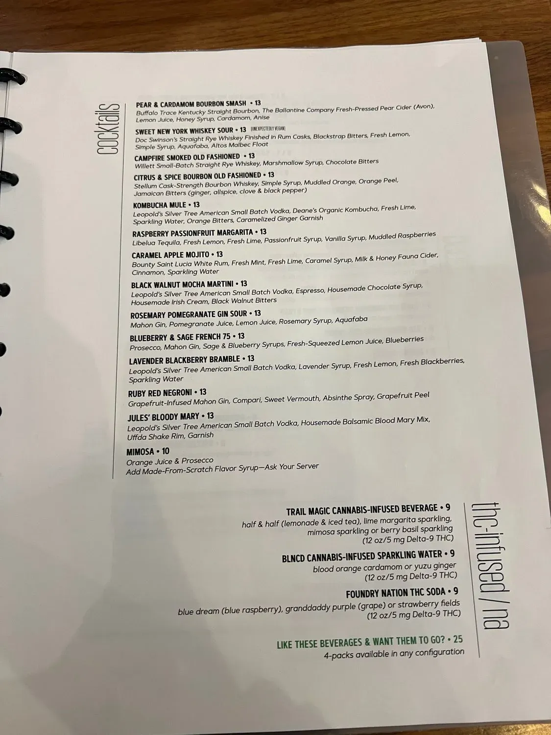 Jules' Bistro Menu - Updated October 2025