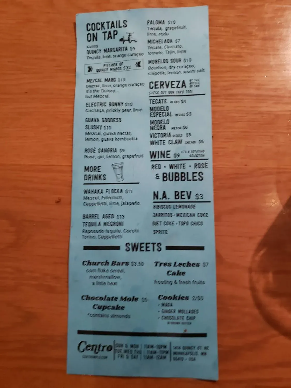 Menu 2