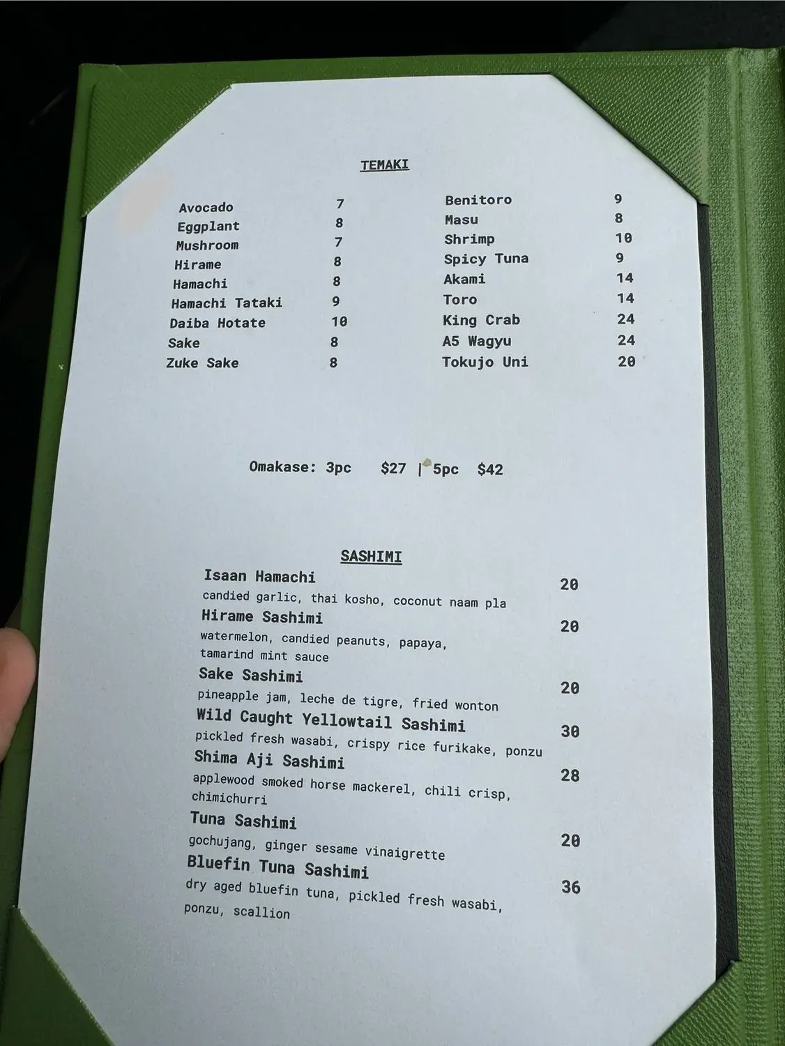 Menu 6