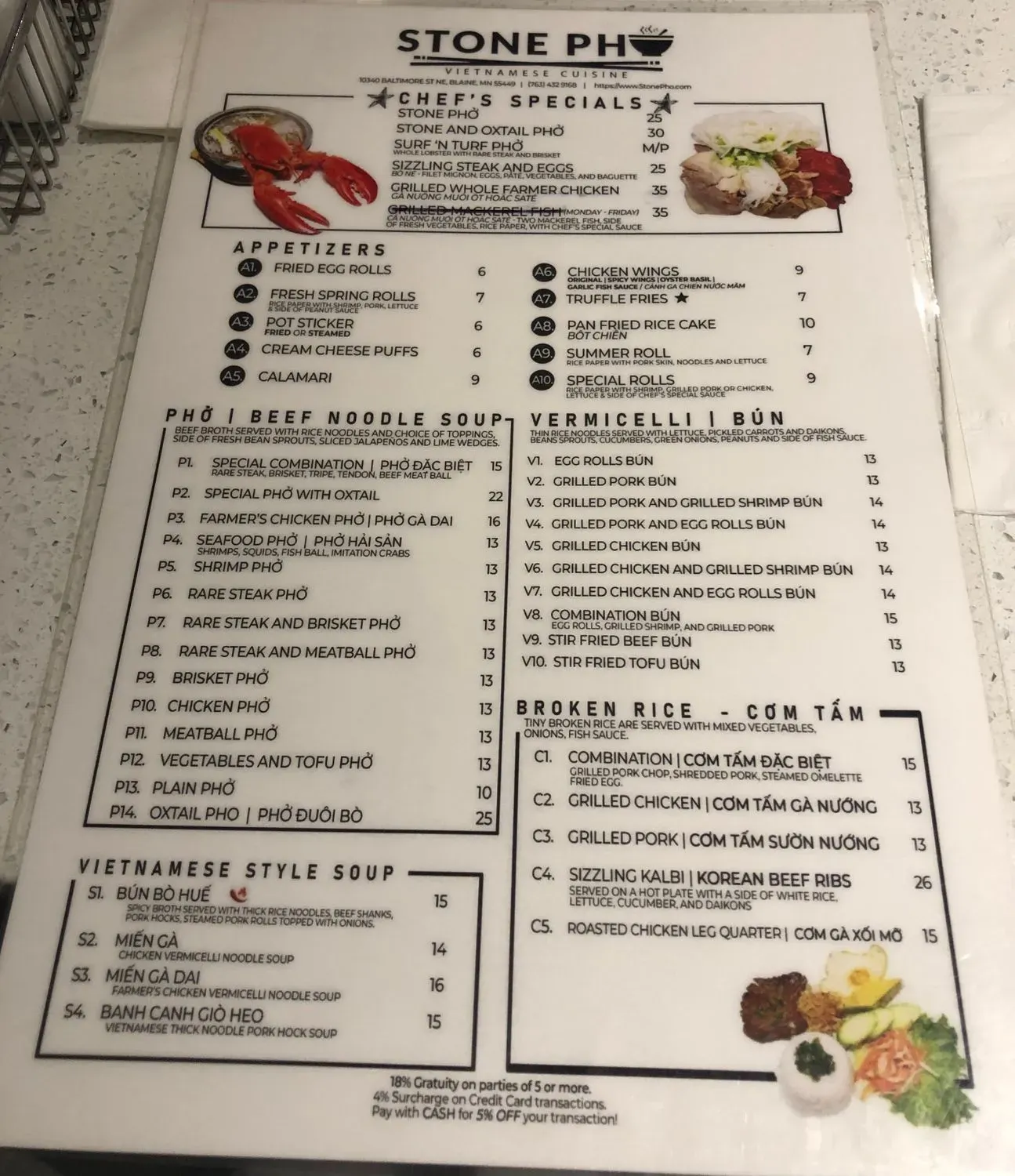 Menu 5