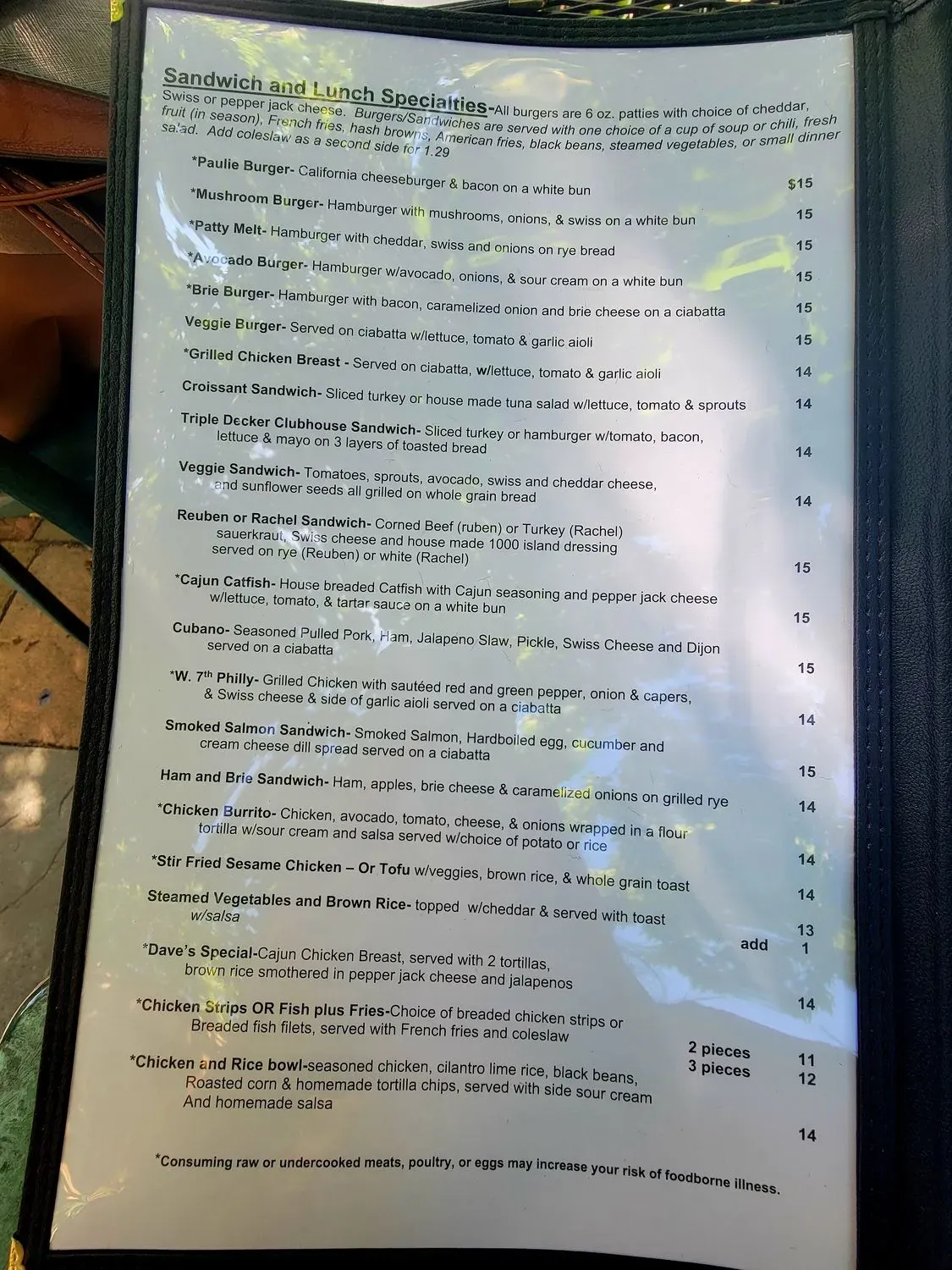 Menu 5