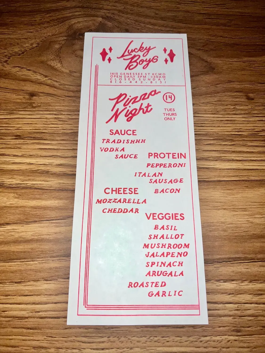 Menu 1