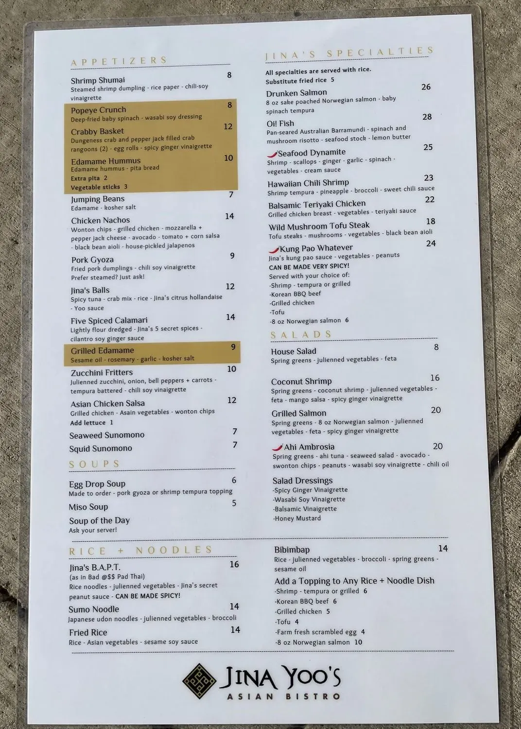 Menu 2