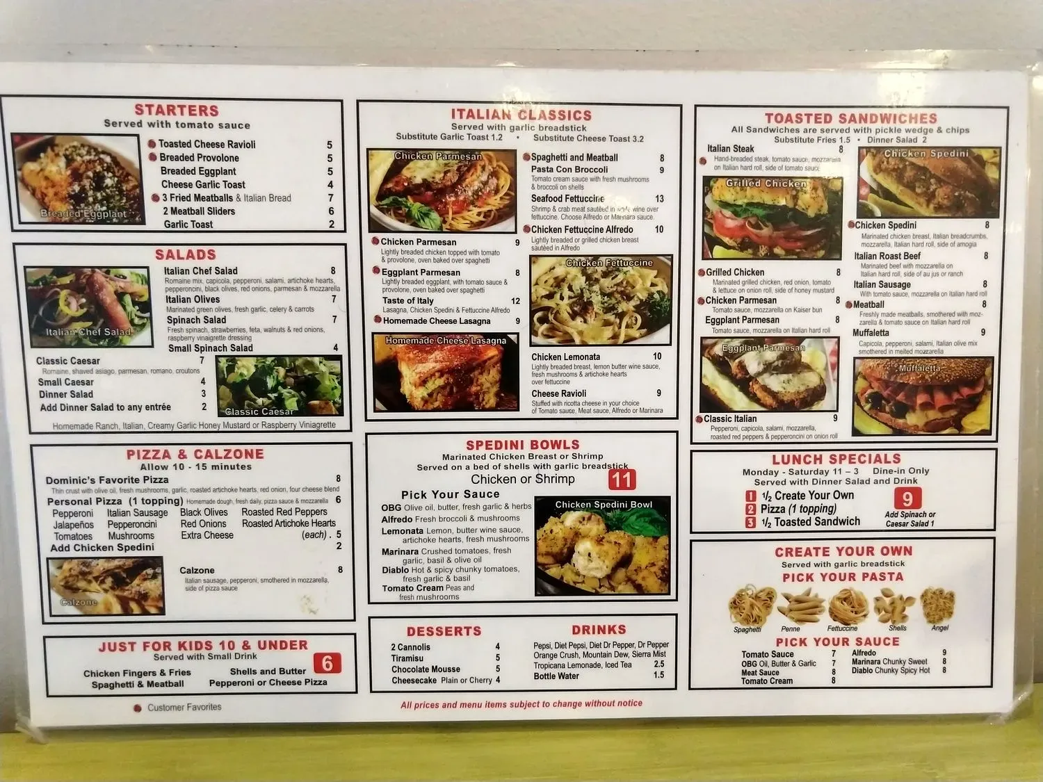 Menu 2