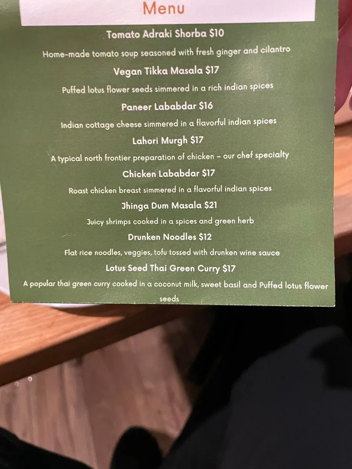 Menu 2