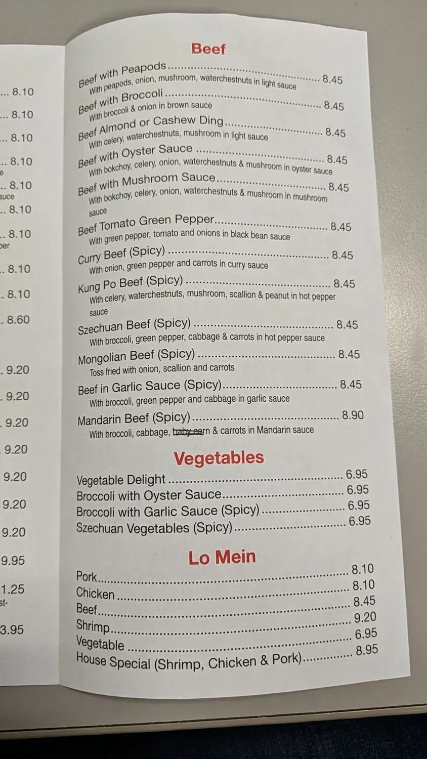 Menu 5