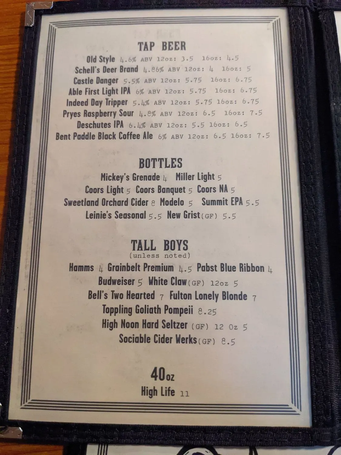 Menu 6