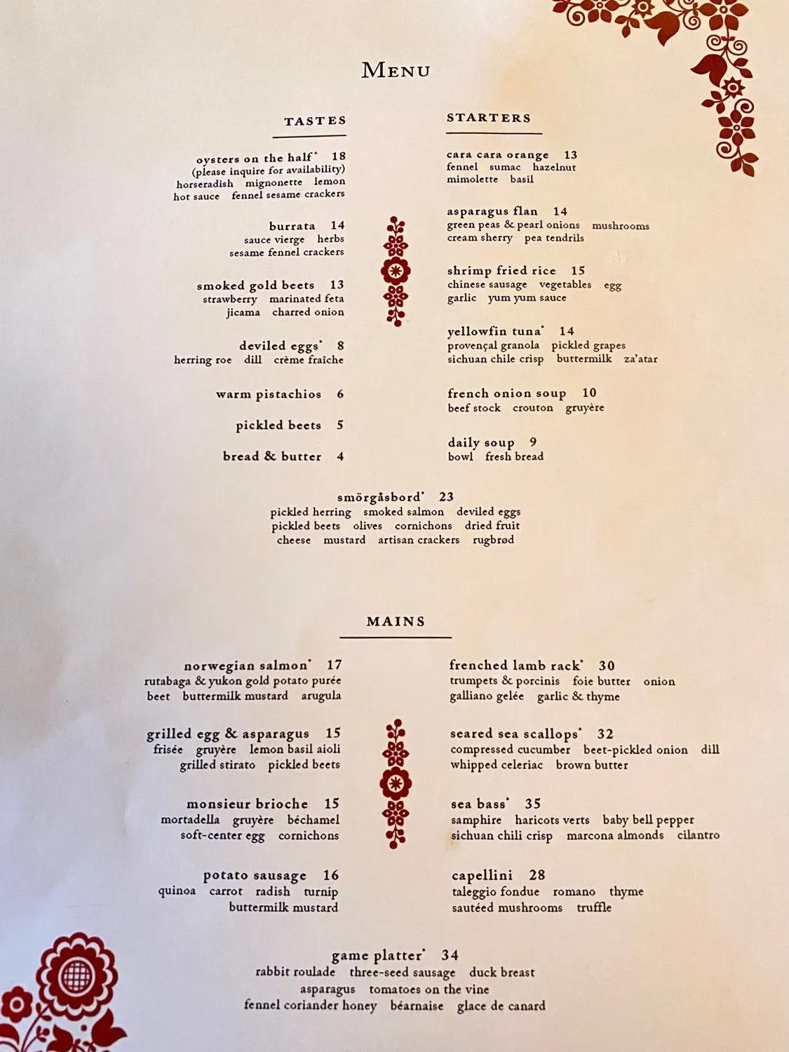 Menu 2