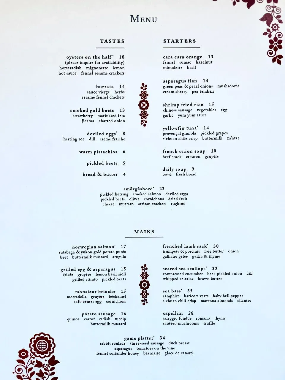 Menu 1