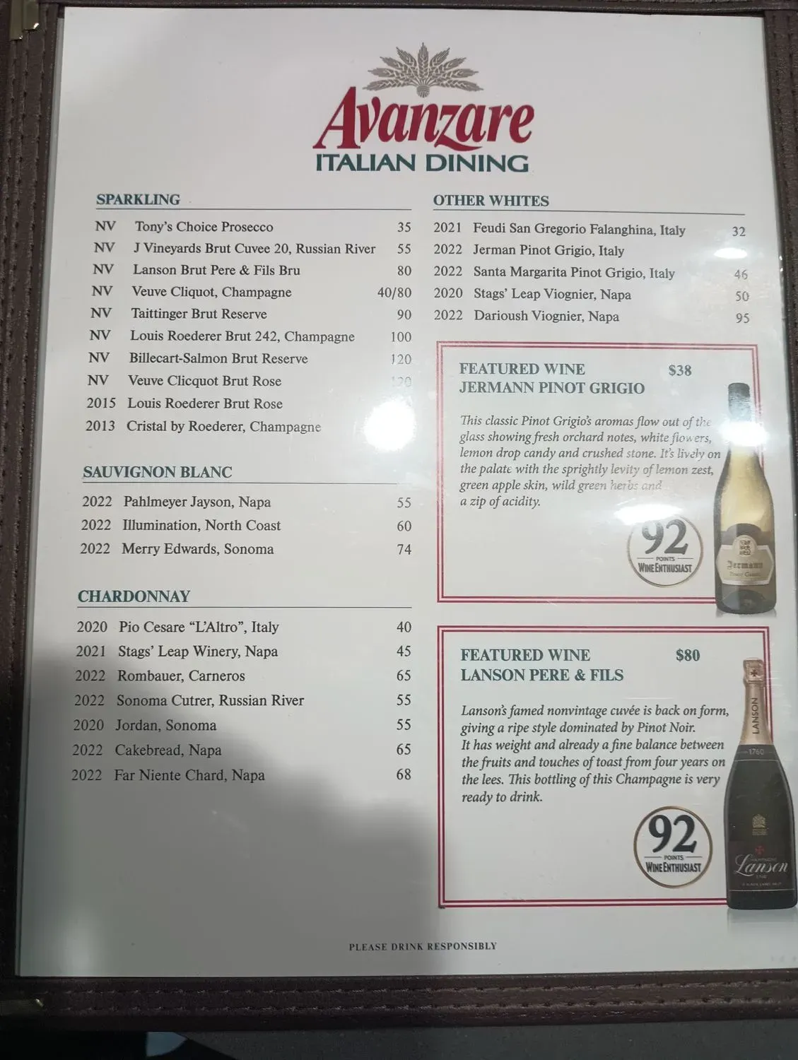 Menu 5