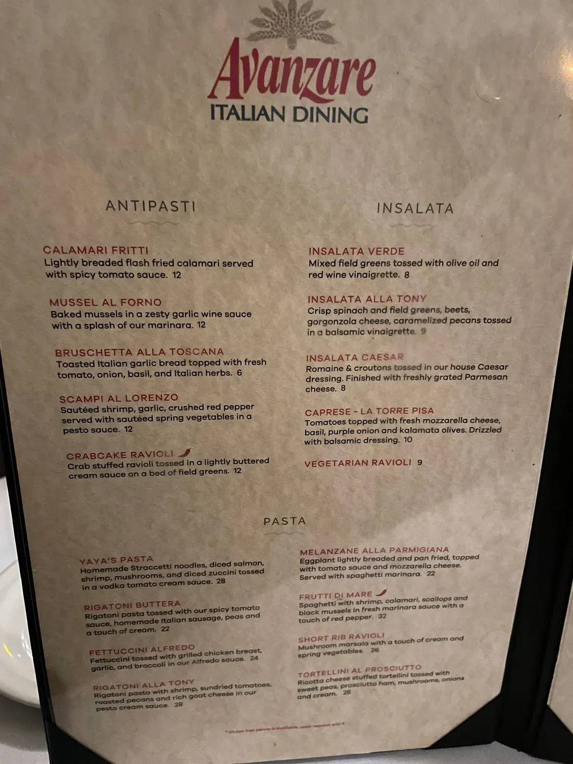 Menu 2