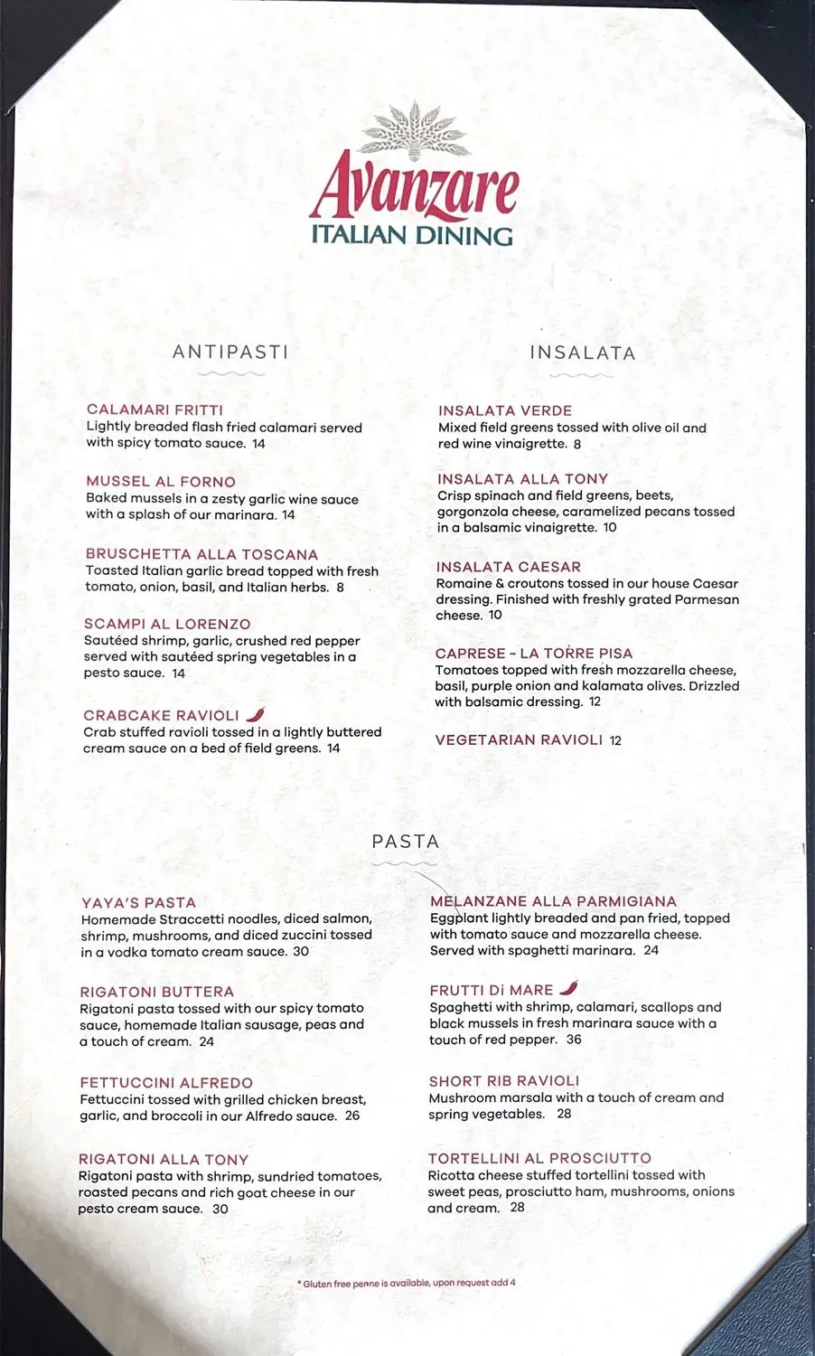 Menu 1