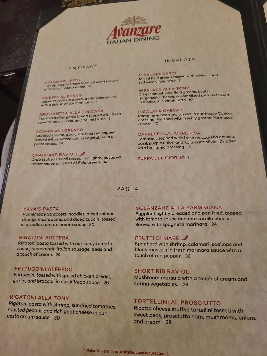 Menu 2