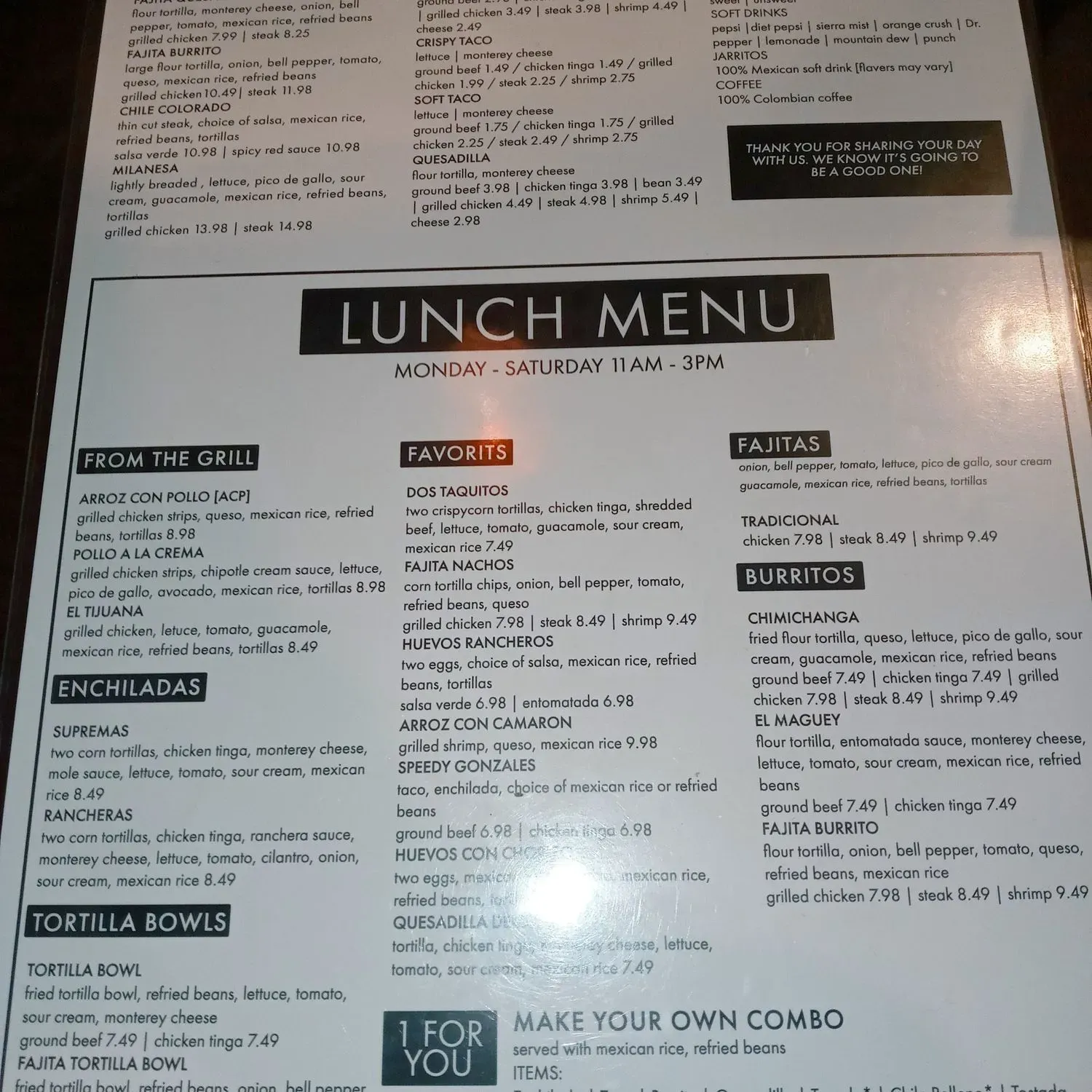 Menu 1