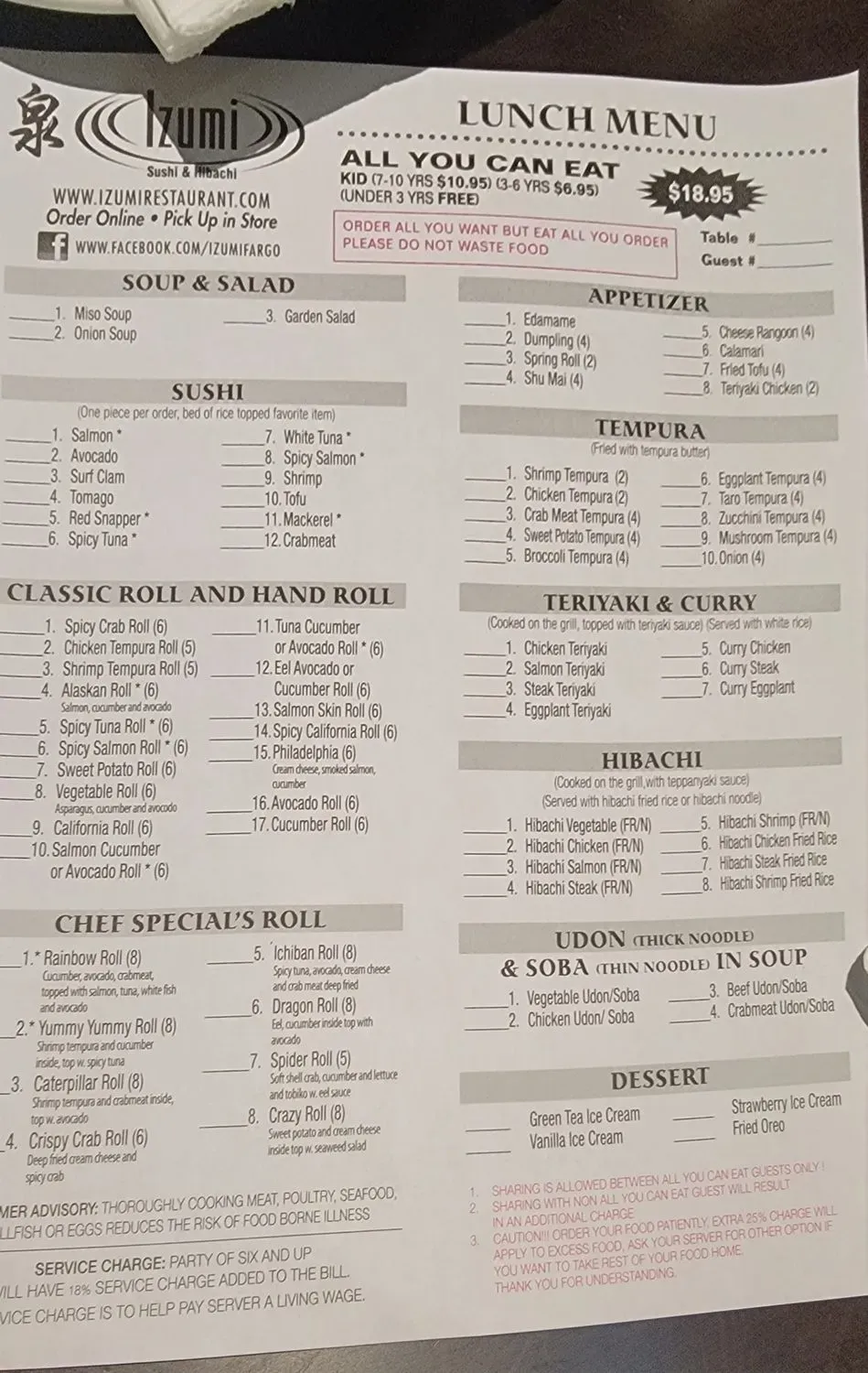 Menu 2