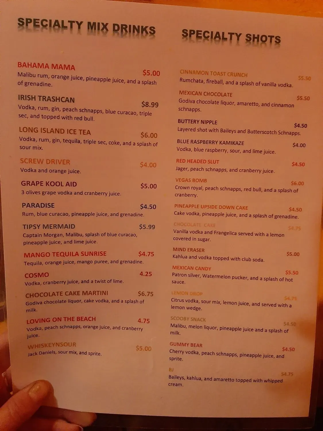 Menu 1