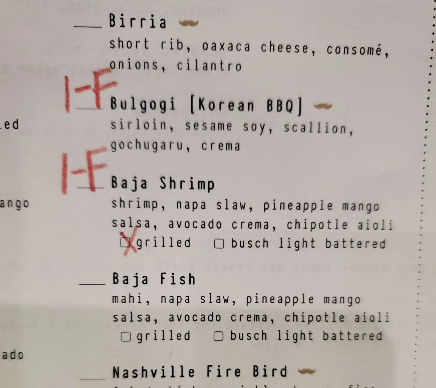 Menu 5